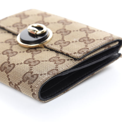 Gucci Monogram French Flap Wallet Dark Brown 9 of 14
