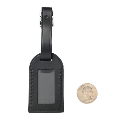 Louis Vuitton Calfskin Luggage Tag Black 2 of 4