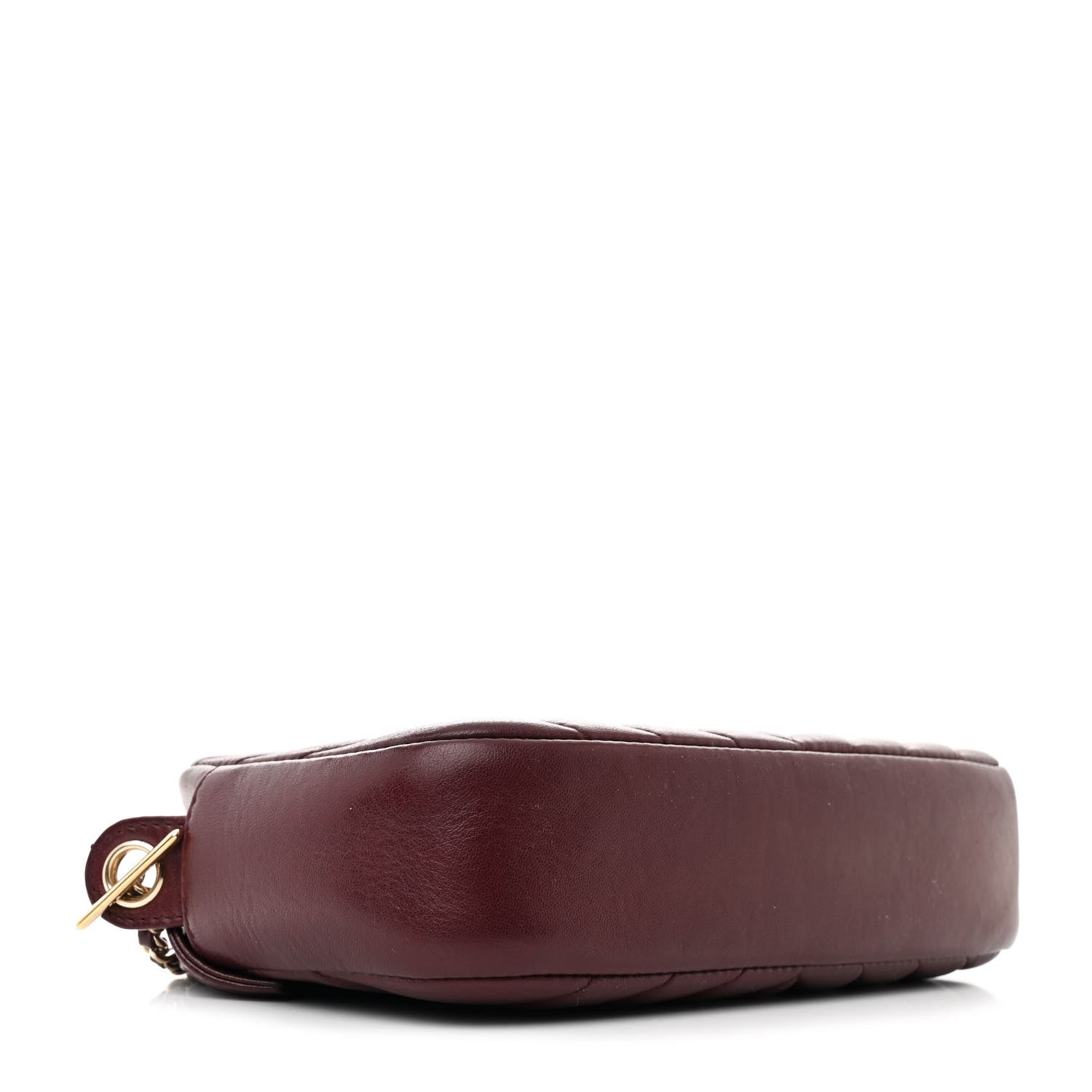 Chanel Lambskin Chevron Quilted Camera Case Burgundy 4 of 10