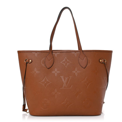 Louis Vuitton Empreinte Monogram Giant Neverfull MM Cognac 1 of 7
