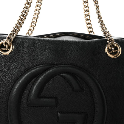 Gucci Pebbled Calfskin Medium Soho Bowler Black 8 of 10