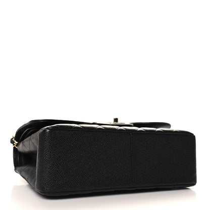 Chanel Caviar Quilted Jumbo Double Flap Black 4 of 10