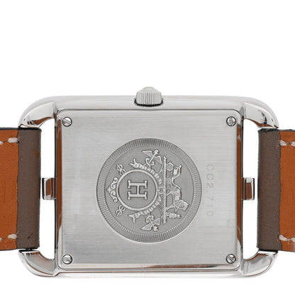 Hermes Stainless Steel Swift 29mm Cape Cod Double Tour Quartz Watch Etoupe 4 of 5