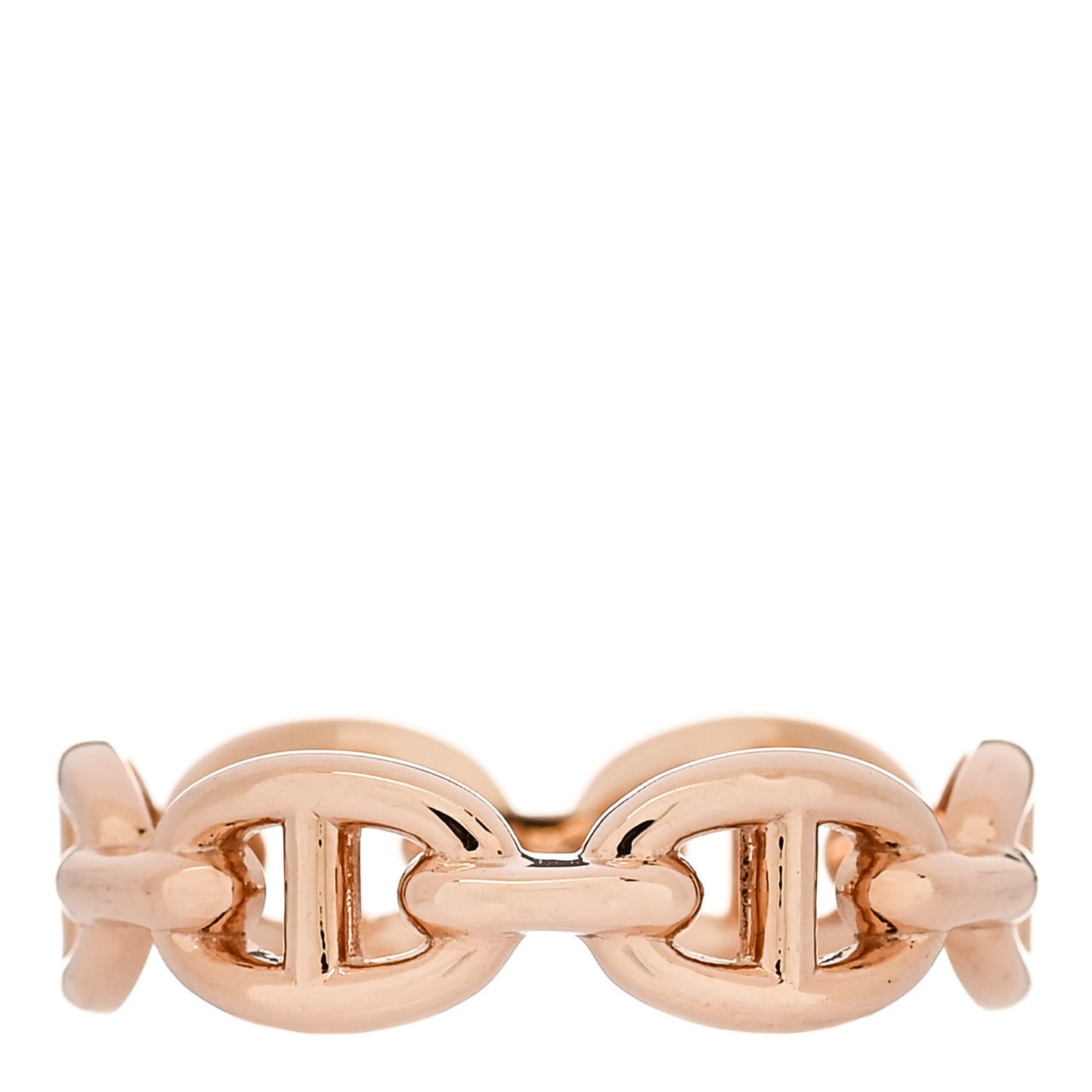18K Rose Gold PM Chaine D'Ancre Enchainee Ring 54 7