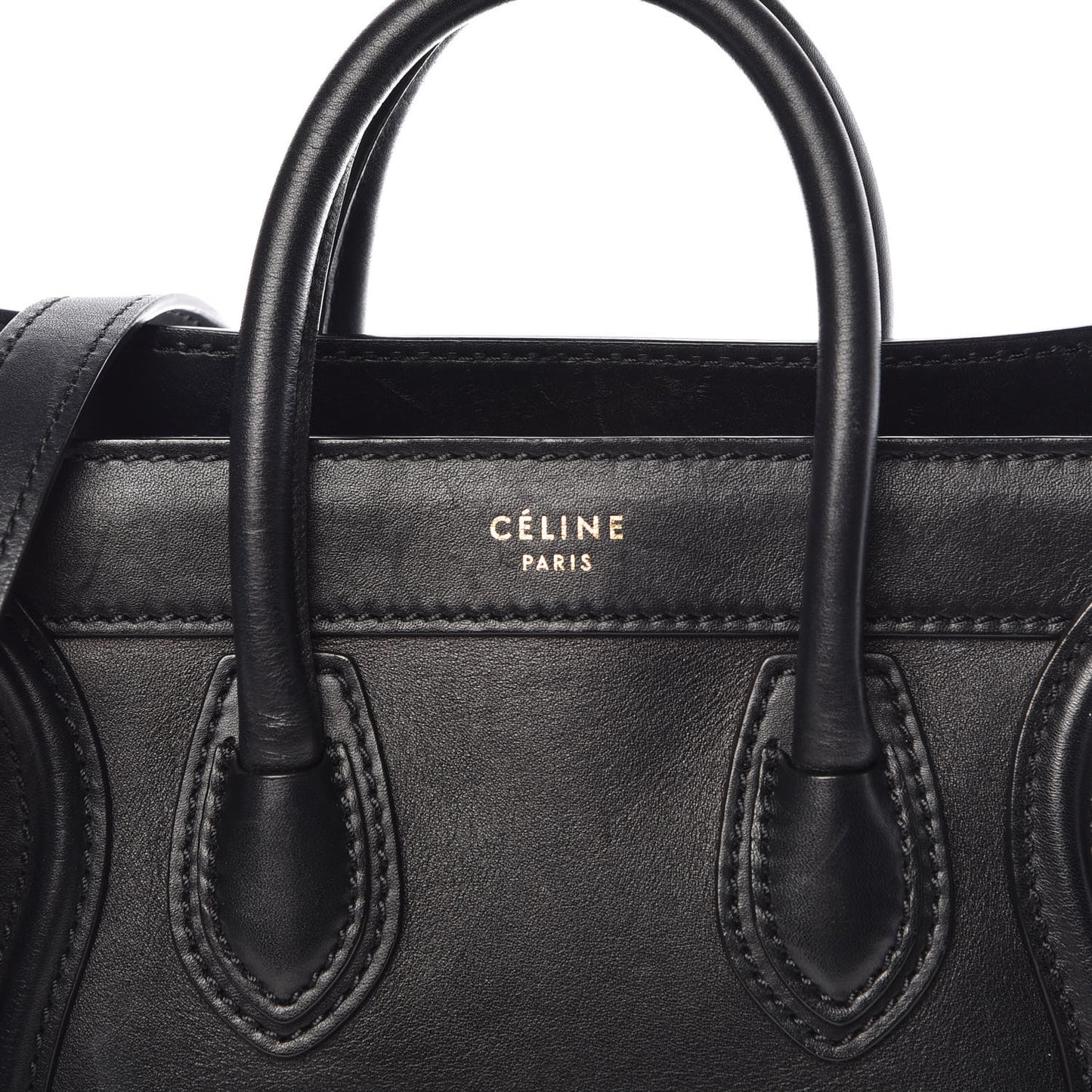 Smooth Calfskin Nano Luggage Black