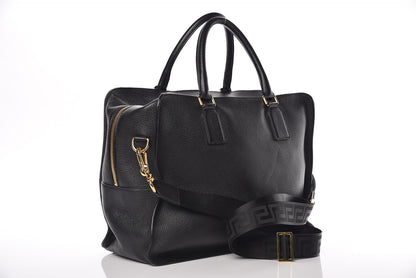 Versace Calfskin Palazzo Holdall Bag Black 4 of 13