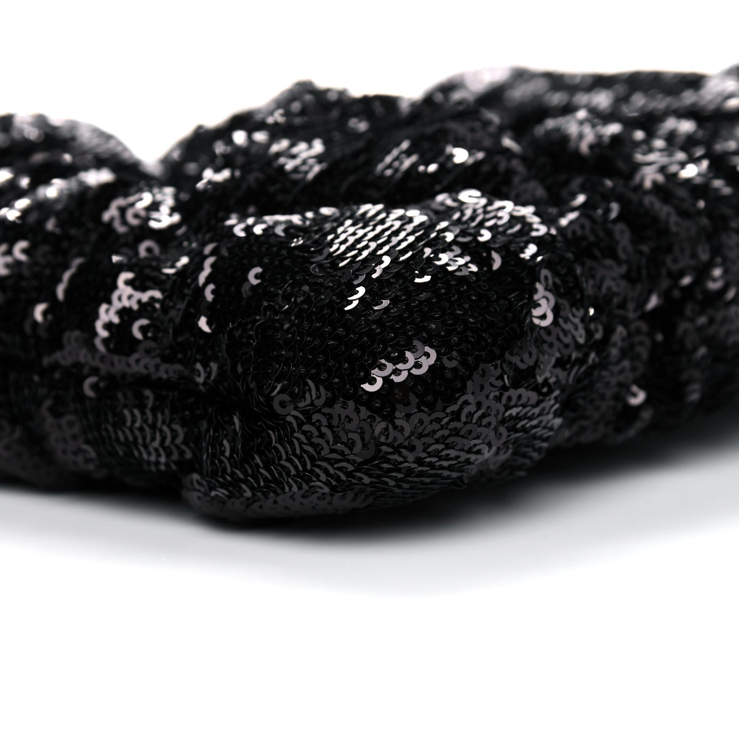 Chanel Sequins Quilted Large Chanel 19 Pouch Black 9 of 11
