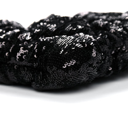 Chanel Sequins Quilted Large Chanel 19 Pouch Black 9 of 11
