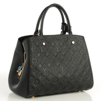 Louis Vuitton Empreinte Montaigne MM Black 3 of 8
