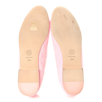 Chanel Denim CC Cap Toe Ballerina Flats 39.5 Pink 6 of 10