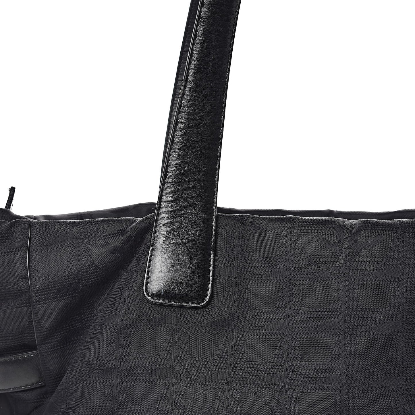 Nylon Large Travel Tote Black