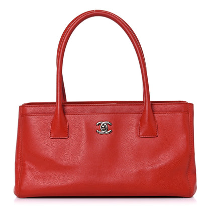 Chanel Calfskin Small Cerf Shopper Tote Red 1 of 21