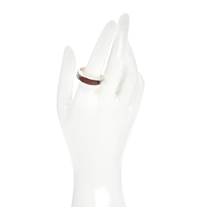 David Yurman Sterling Silver Tigers Eye Mens Chevron Band Ring 62 10 2 of 4