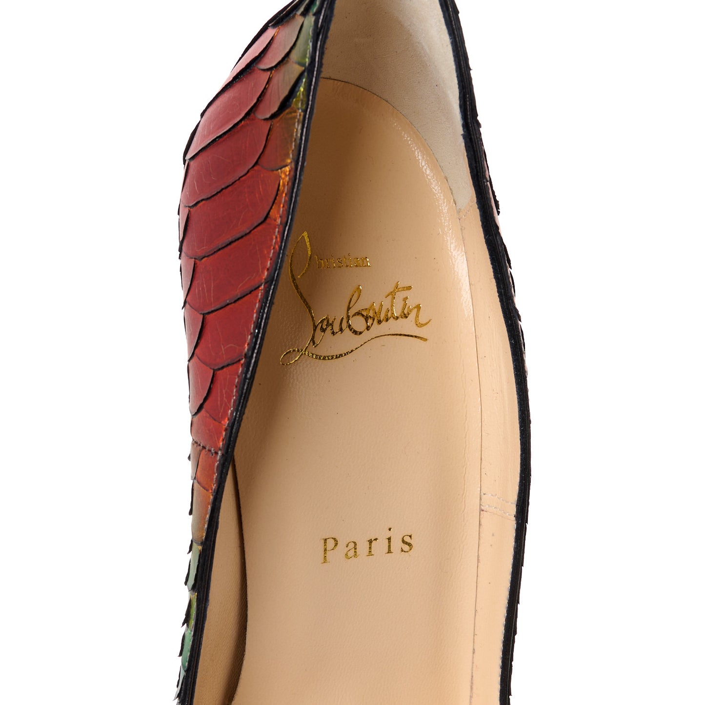 Metallic Snakekin So Kate 120 Pumps 38 Capucine