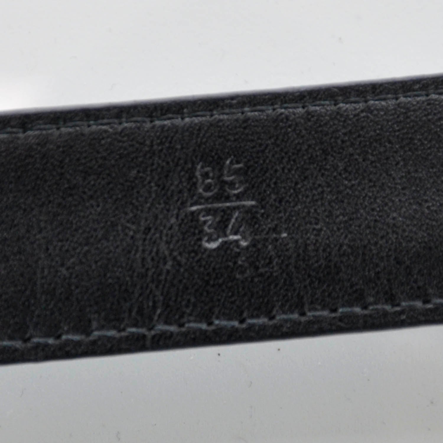 Prada Leather Logo Belt 34 Black 5 of 6