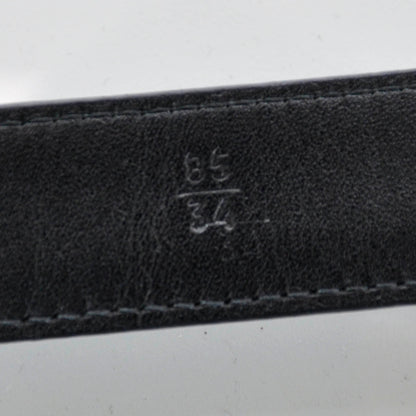 Prada Leather Logo Belt 34 Black 5 of 6