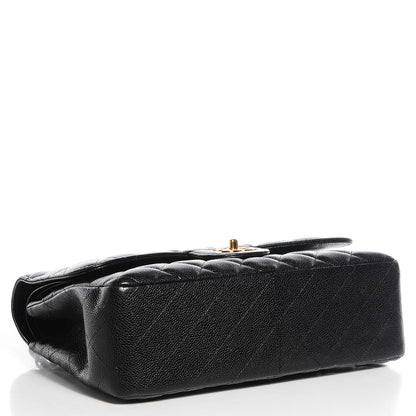 Chanel Caviar Quilted Jumbo Double Flap Black 4 of 9