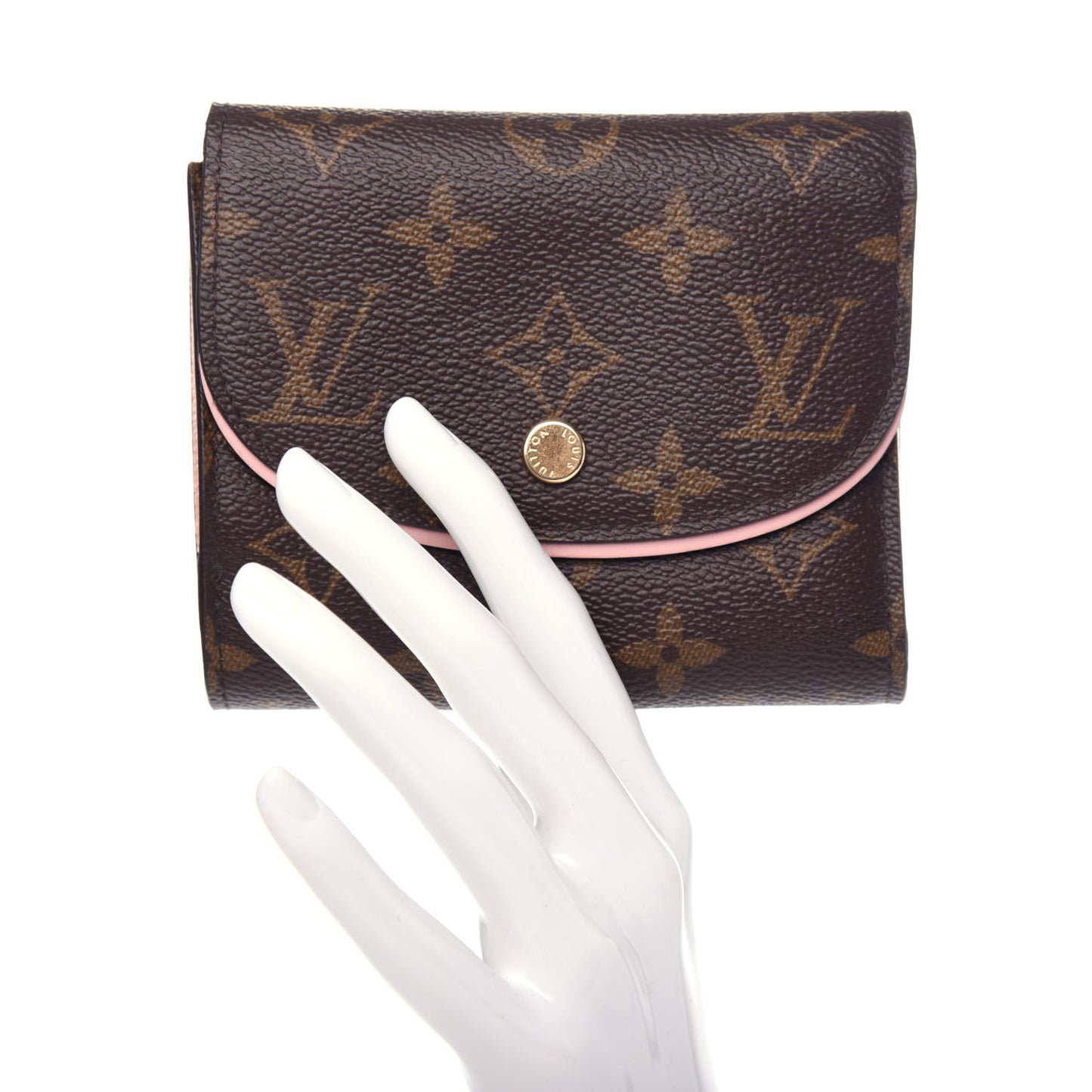 Monogram Ariane Compact Wallet Rose Ballerine