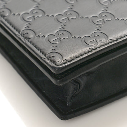 Gucci Guccissima Signature Bowy Chain Wallet Black 6 of 11