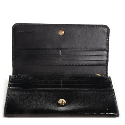 Burberry Patent London Continental Wallet Black 5 of 8