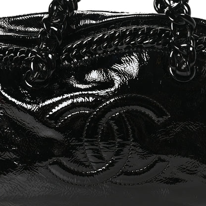 Chanel Patent Large Luxe Ligne Bowler Black 8 of 10