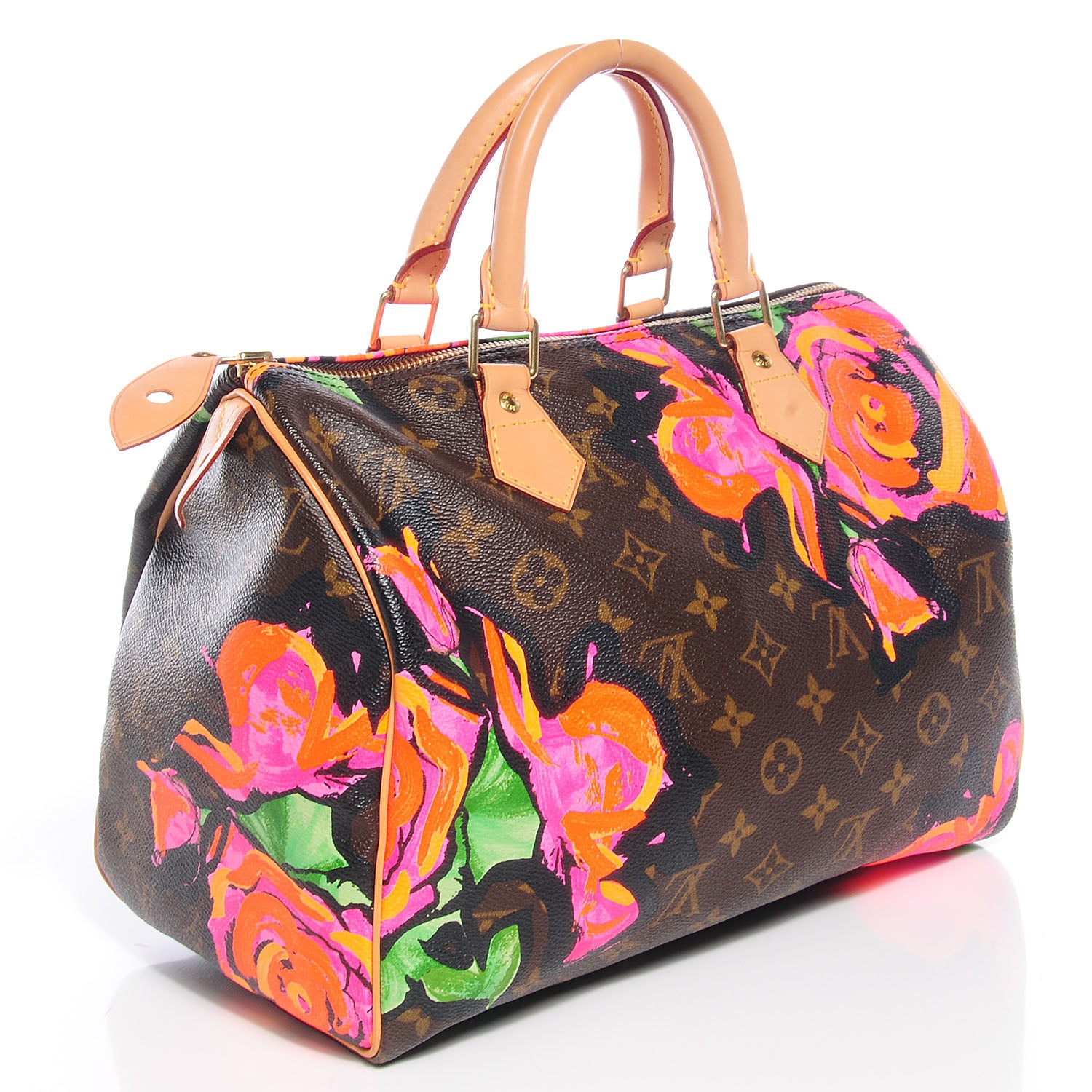 Louis Vuitton Monogram Roses Speedy 30 3 of 7