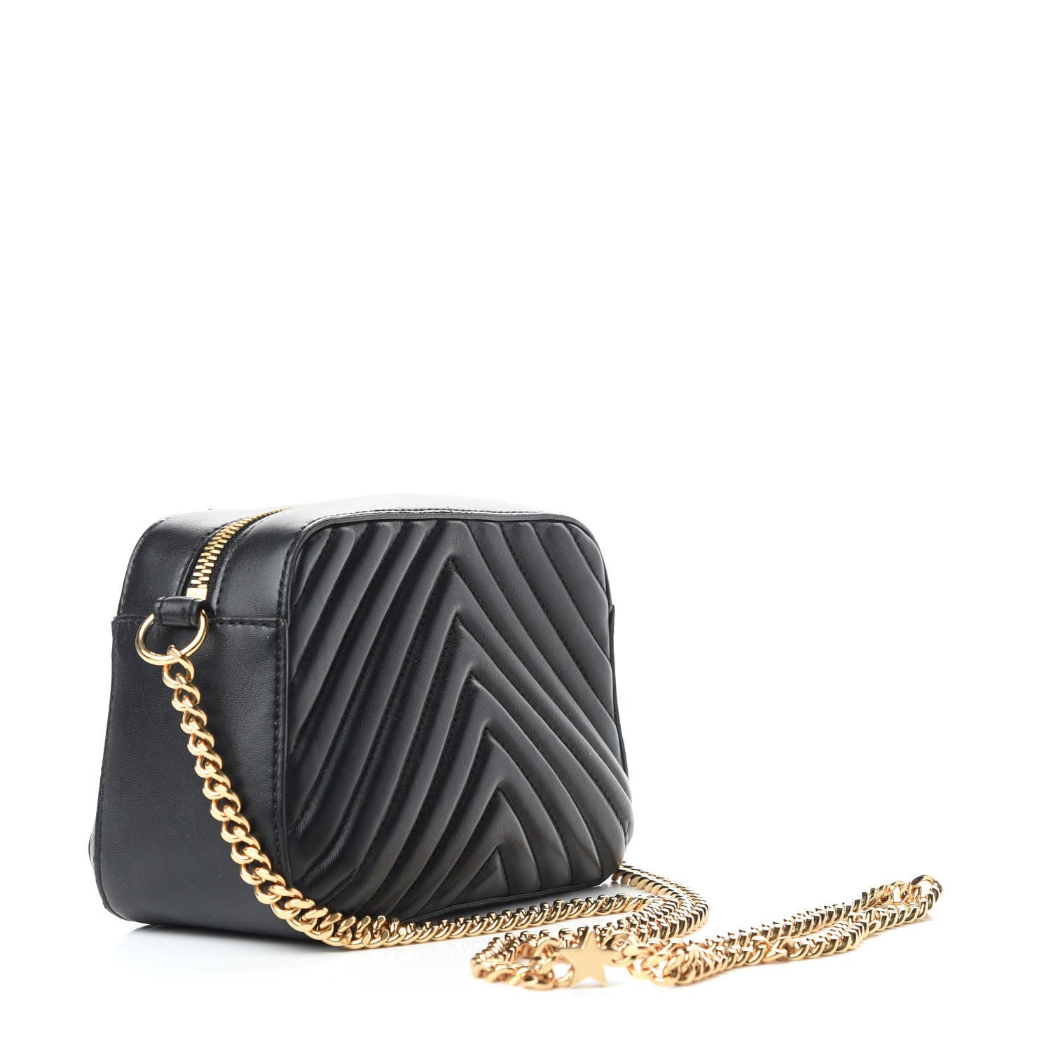 Stella McCartney Eco Alter Nappa Star Patch Shoulder Bag Black 3 of 9