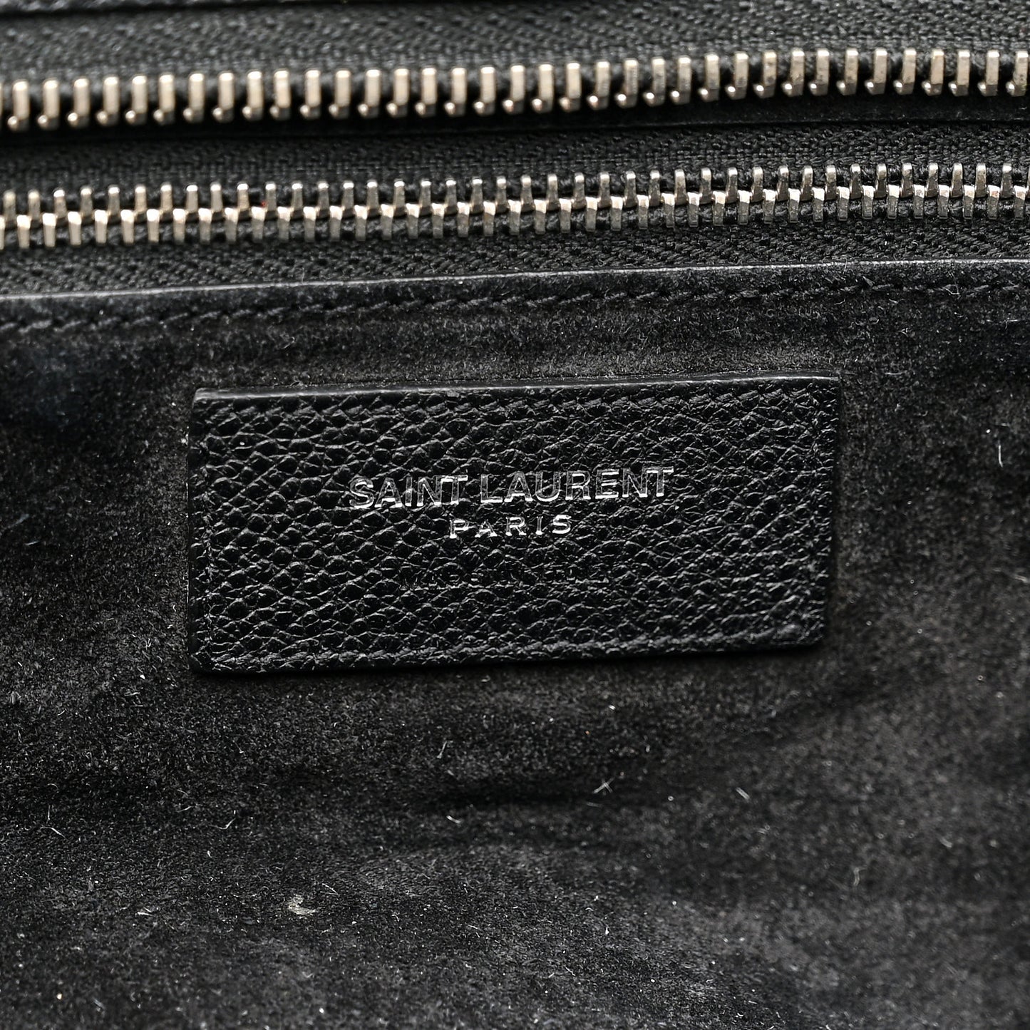 Grained Calfskin Medium Cabas Rive Gauche Black