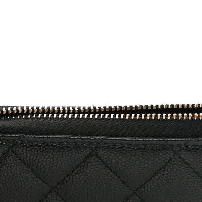 Chanel Caviar Quilted Zipped Key Holder Case Black 10 of 11