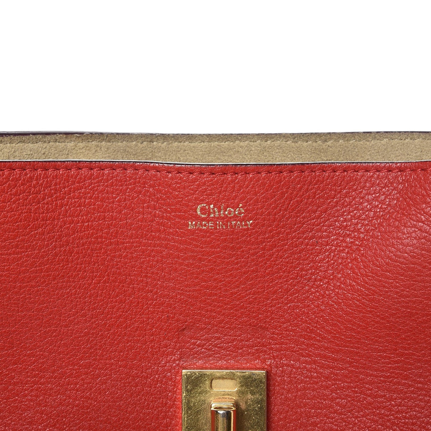 Grained Lambskin Medium Drew Shoulder Bag Plaid Red