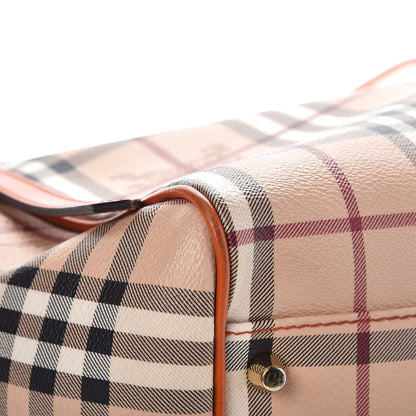 Burberry Haymarket Check Small Canterbury Tote Burnt Amber 10 of 13