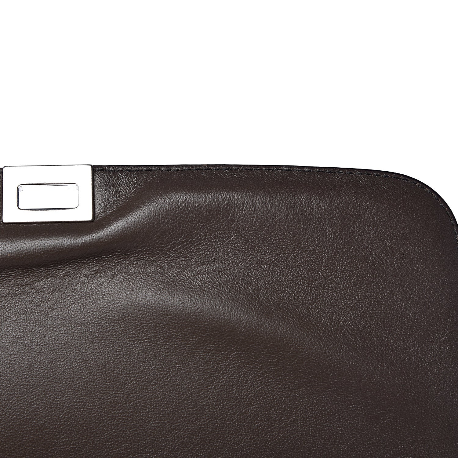Celine Drummed Calfskin Medium Trapeze Souris 2 of 16