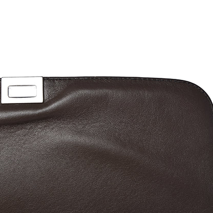 Celine Drummed Calfskin Medium Trapeze Souris 2 of 16