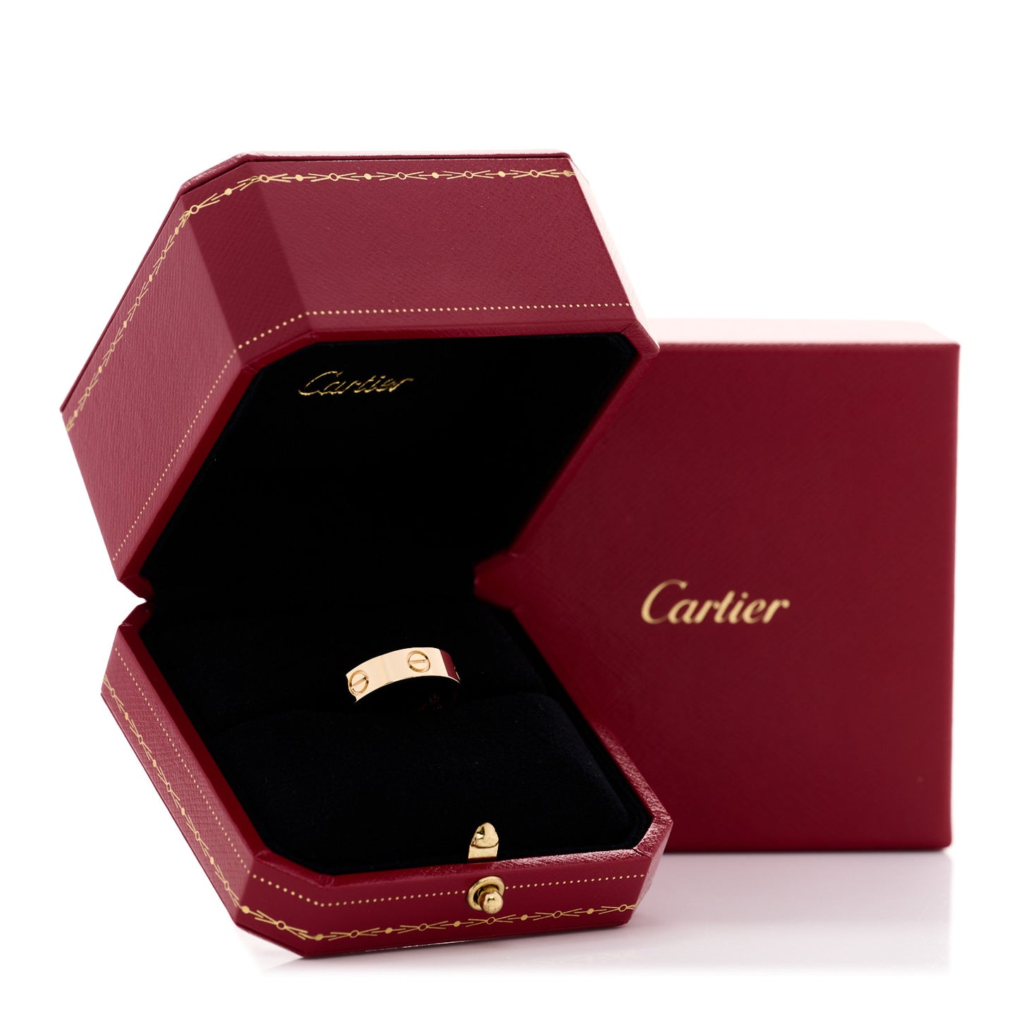 18K Yellow Gold 5.5mm LOVE Ring 55 7.25