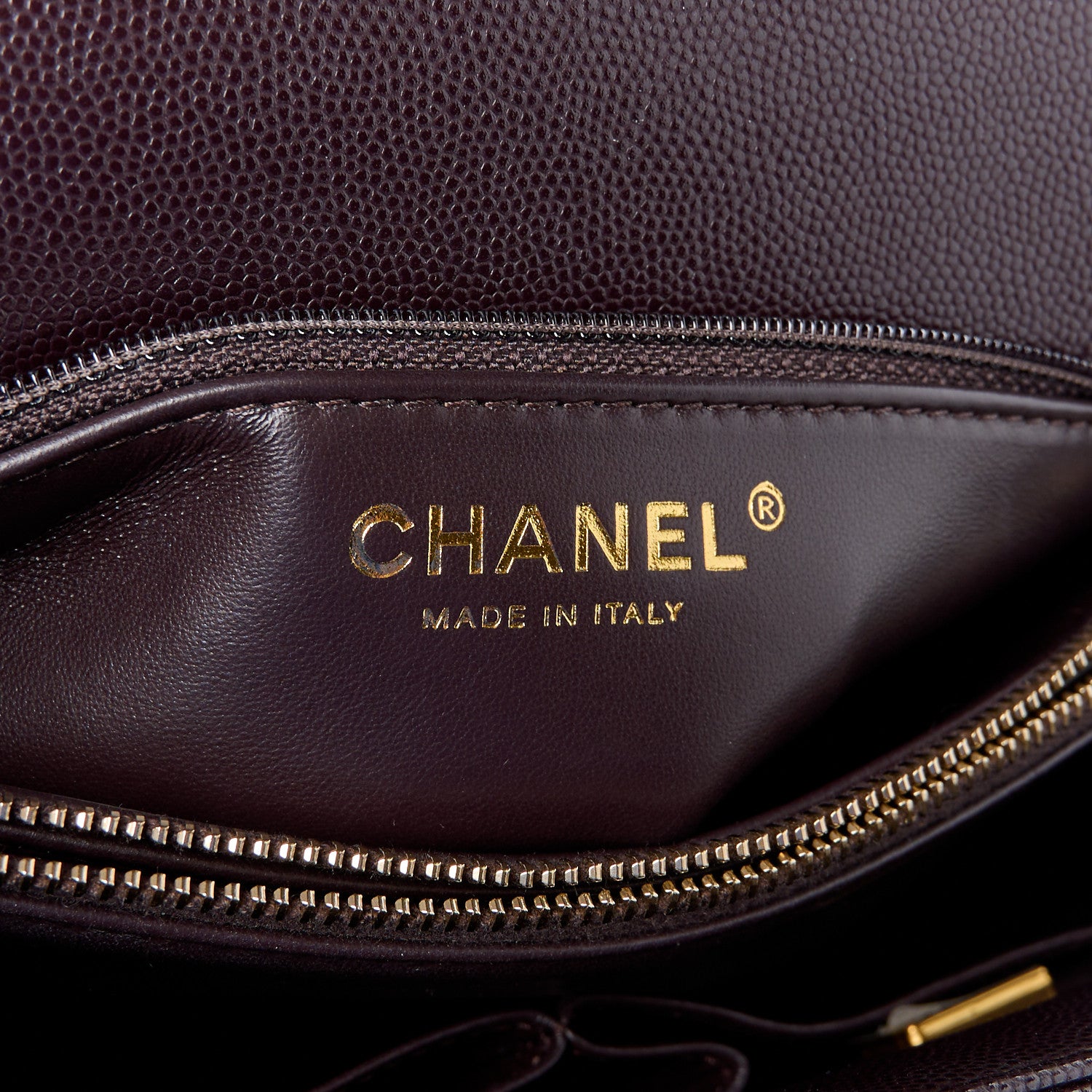 Chanel Caviar Quilted Small Coco Handle Flap Dark Brown 6 of 12