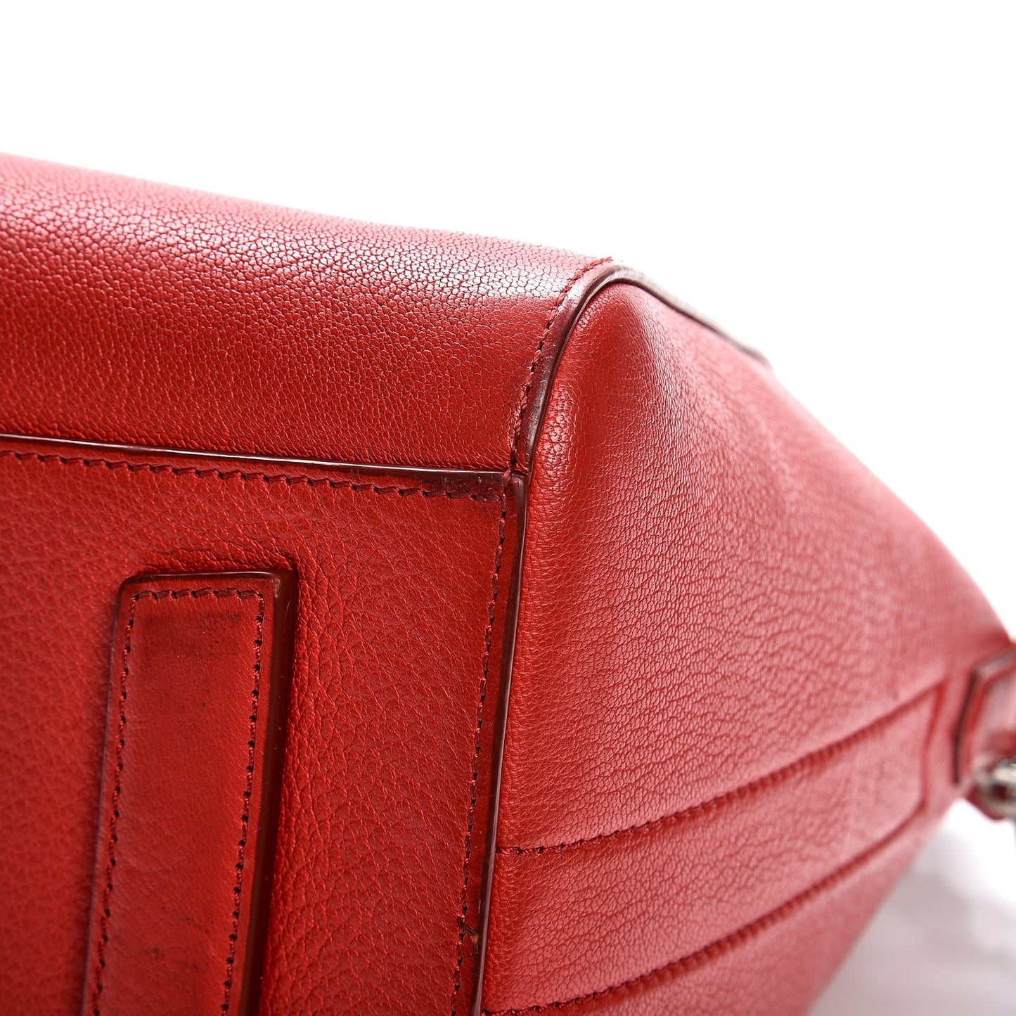 Sugar Goatskin Small Antigona Vermillon