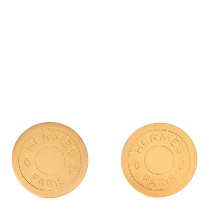 Hermes Clou De Selle Clip On Earrings Gold 1 of 5