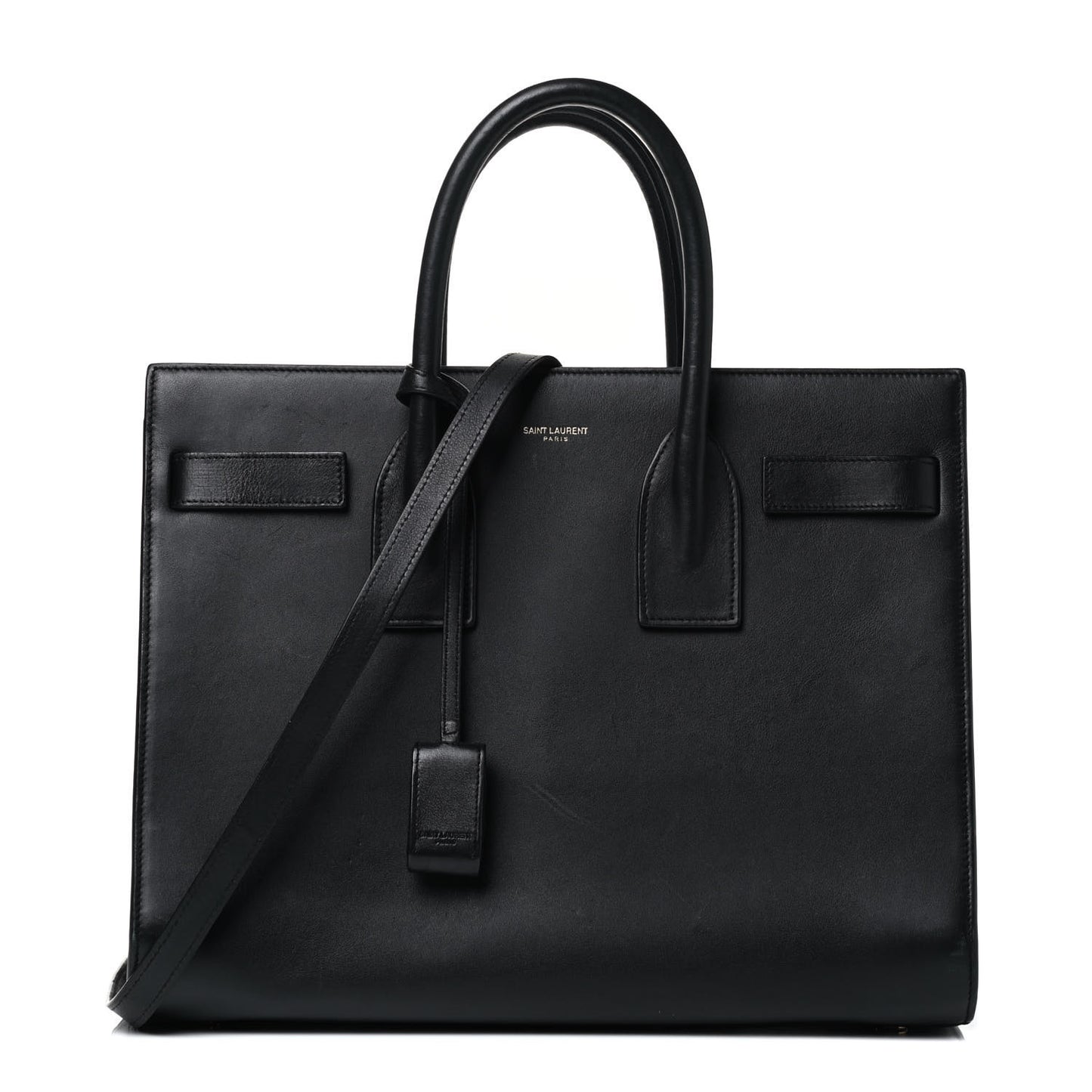 Calfskin Small Sac De Jour Black