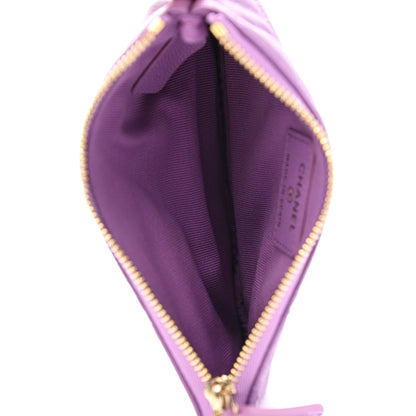 Chanel Caviar Quilted Small Cosmetic Case Purple 5 of 8