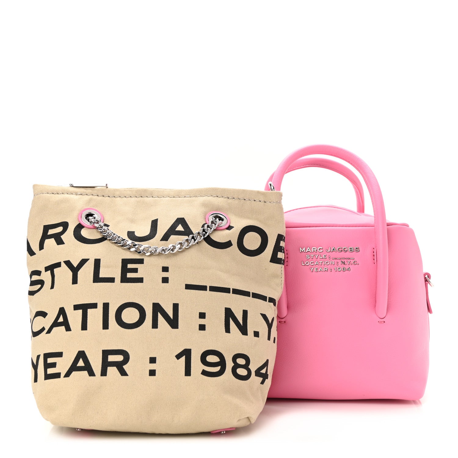 Marc Jacobs Calfskin The Duet Mini Satchel Morning Glory 1 of 19
