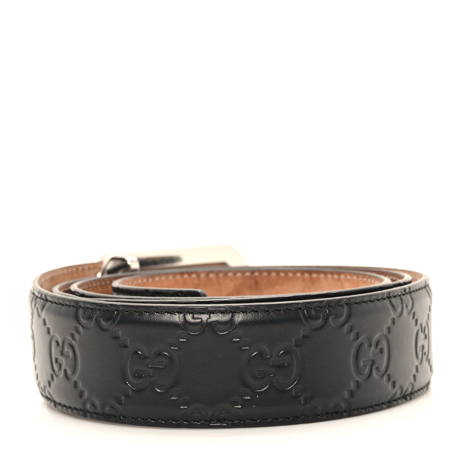 Gucci Guccissima Signature Belt 100 40 Black 2 of 5