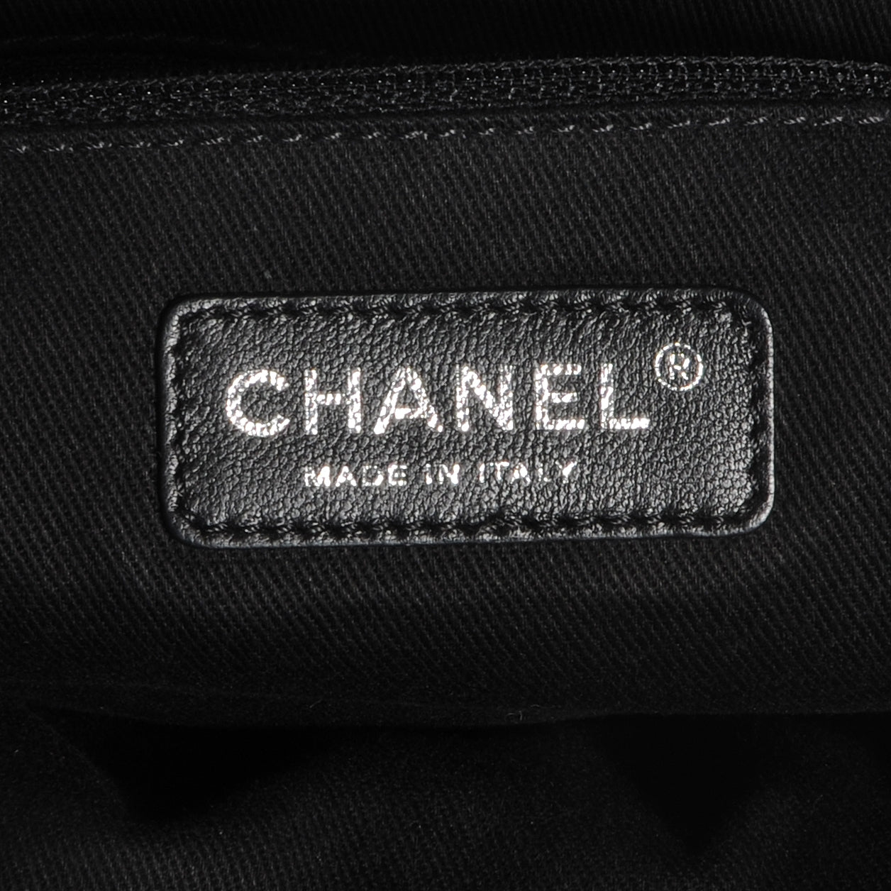 Iridescent Calfskin Jumbo Double Flap Black