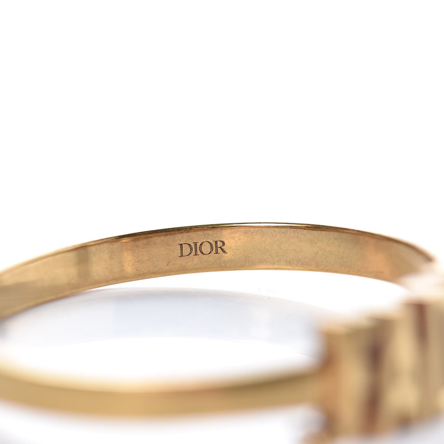 Metal J'Adior Bracelet Cuff Gold