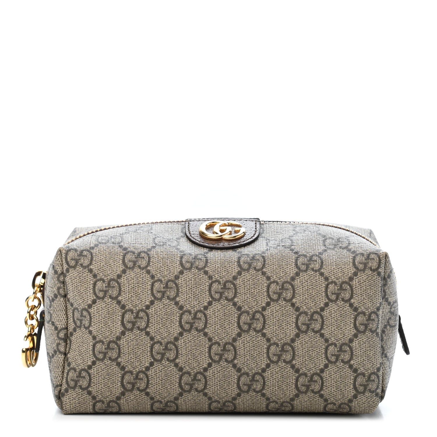 Gucci Soft GG Supreme Monogram Calfskin Medium Ophidia Cosmetic Case Beige Ebony New Acero 1 of 4