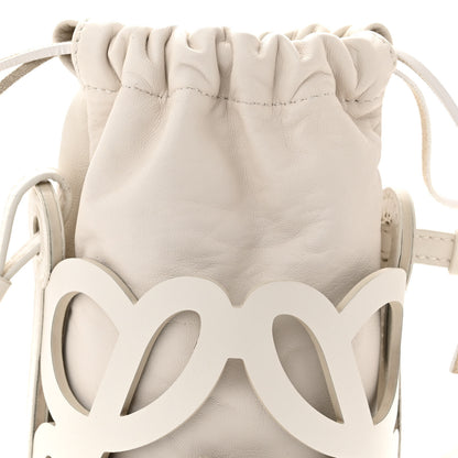 Loewe Nappa Calfskin Cutout Anagram Pocket Crossbody Bag White Glaze 8 of 10