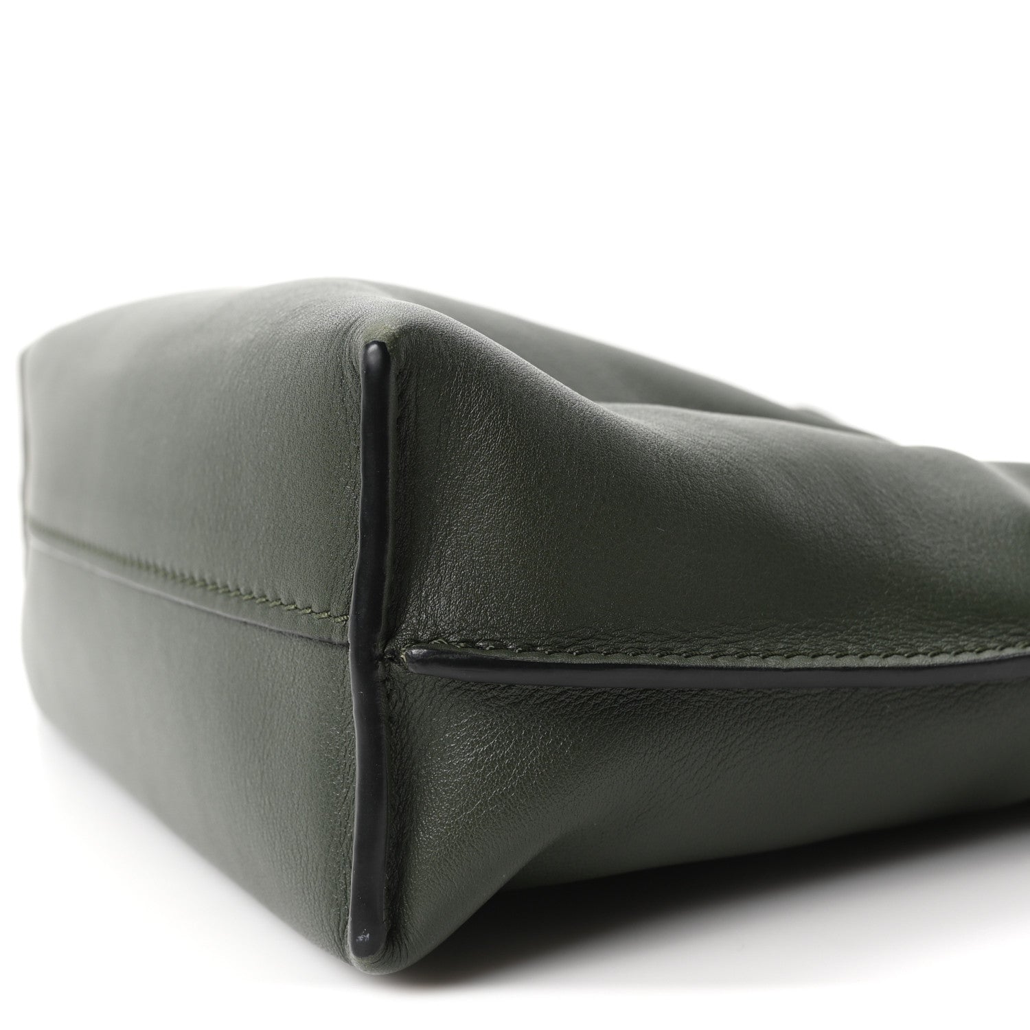 Loewe Calfskin Mini Flamenco Knot Clutch Dark Khaki 9 of 9