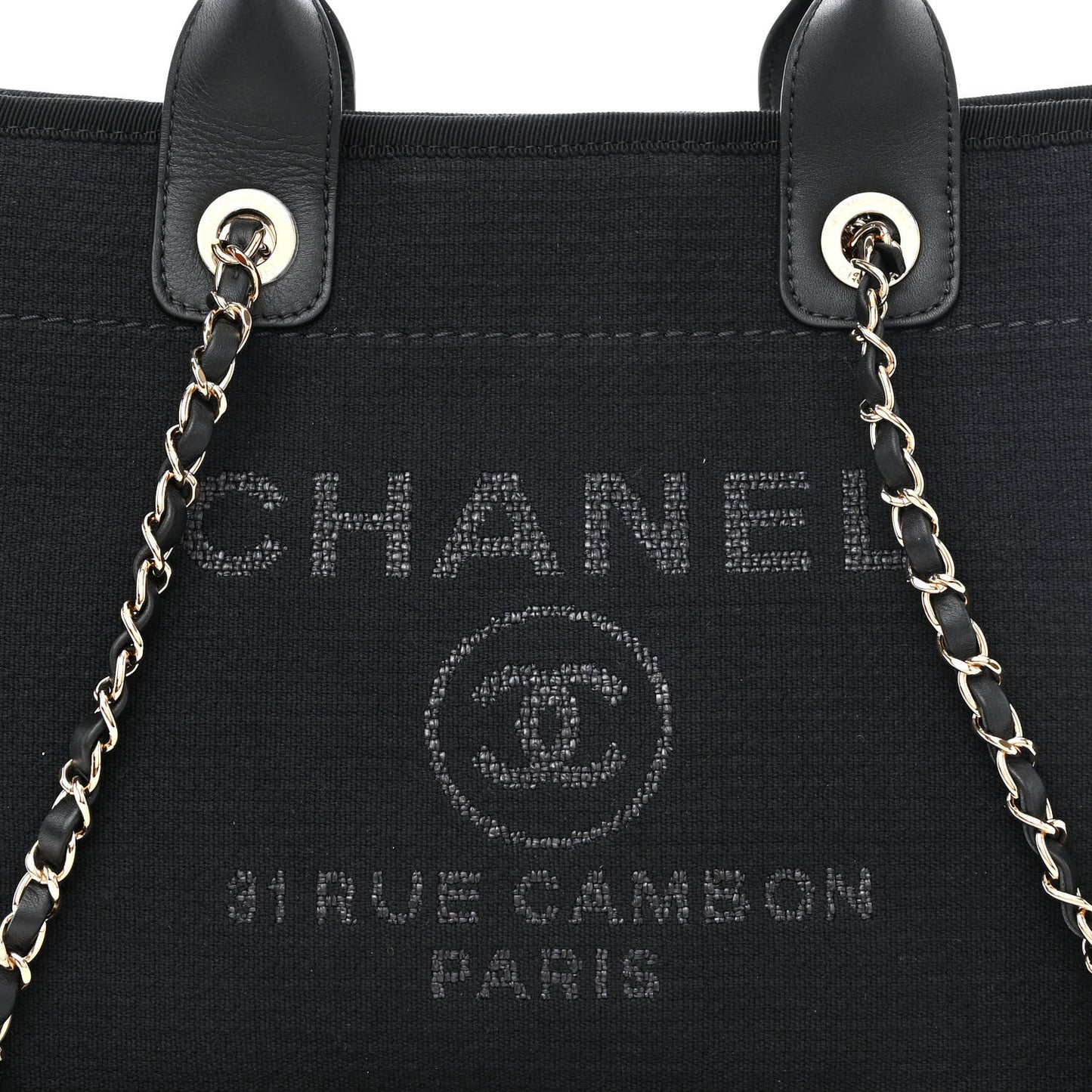 Mixed Fibers Small Deauville Tote Black