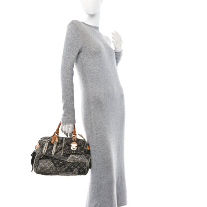 Louis Vuitton Denim Patchwork Speedy 30 Grey 2 of 13