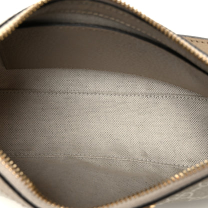 Gucci GG Supreme Monogram Textured Dollar Calfskin Small Ophidia Hobo Beige Mystic White Oatmeal 5 of 11