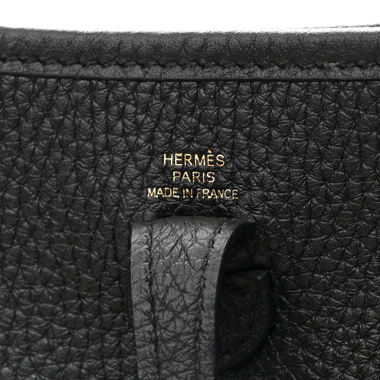 Hermes Taurillon Clemence Evelyne TPM Black 6 of 9